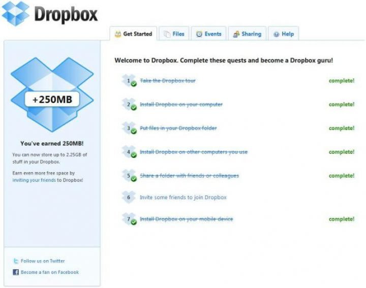 Dropbox referral