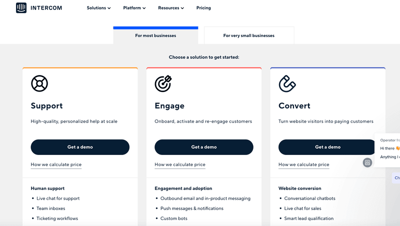 Intercom Onboarding Tool pricing