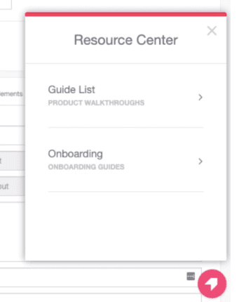 Pendo resource center