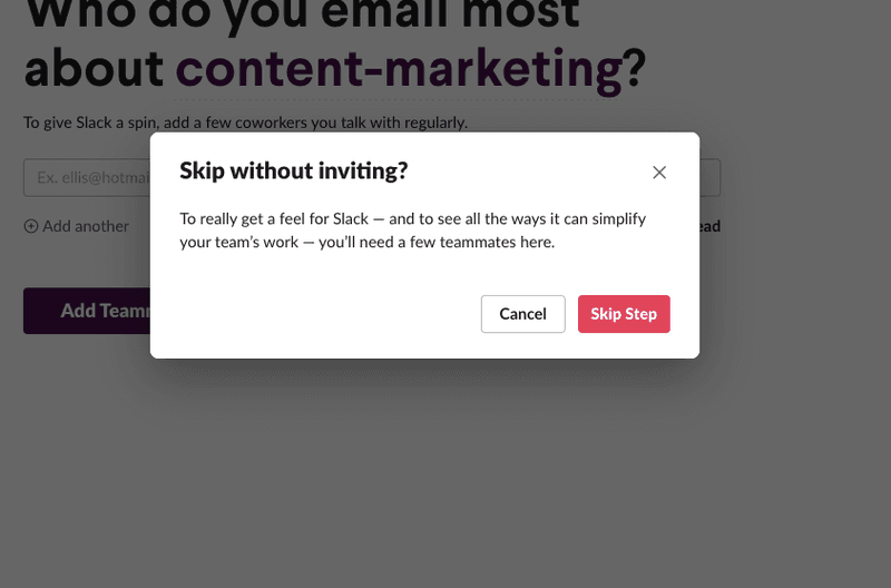 slack survey modal