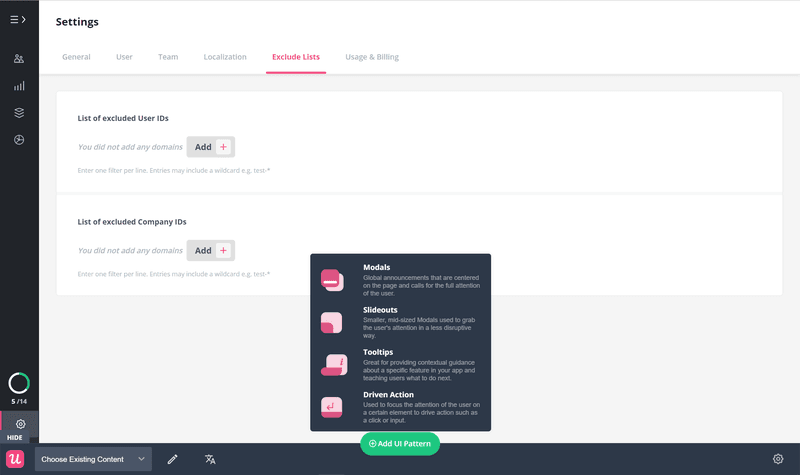 Userpilot modal