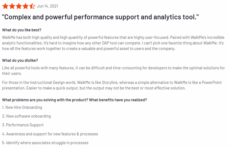 WalkMe review - feature highlight