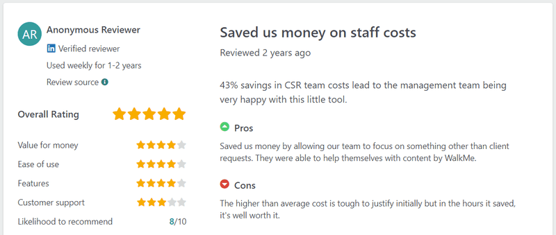 WalkMe pricing review