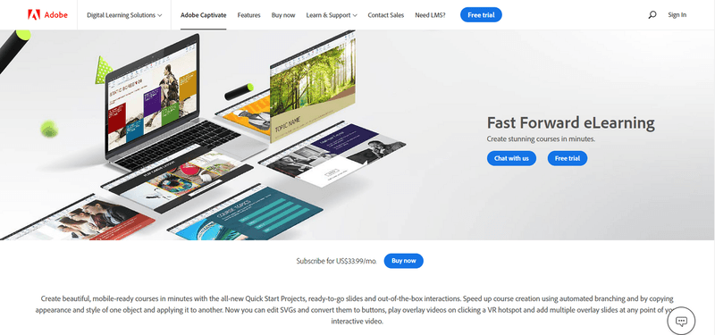 adobe captivate instructional design software