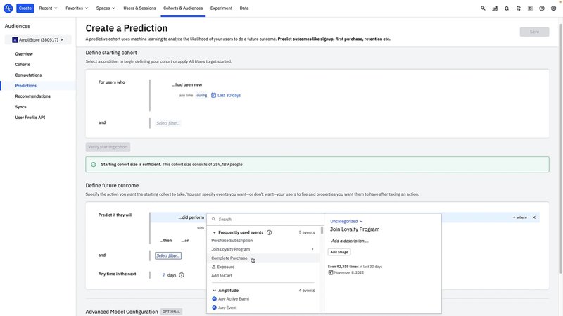 Amplitude no code analytics platform
