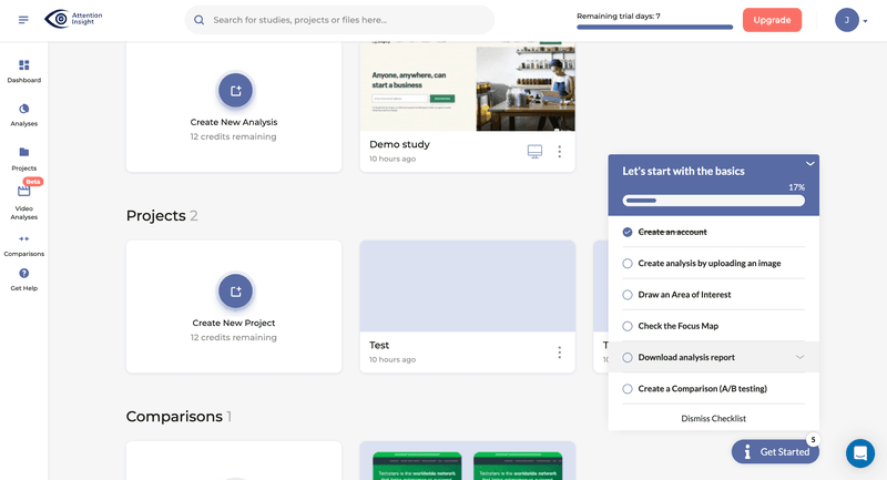 Attention Insights’ onboarding checklist