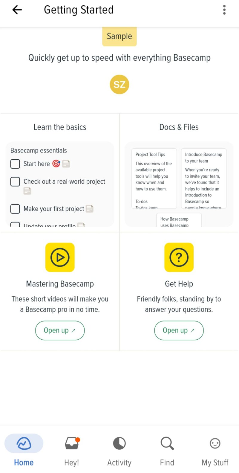Getting started in Basecamp with checklists