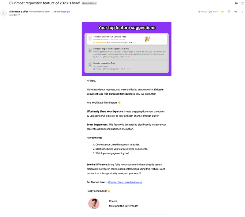 Buffer launching features on user request