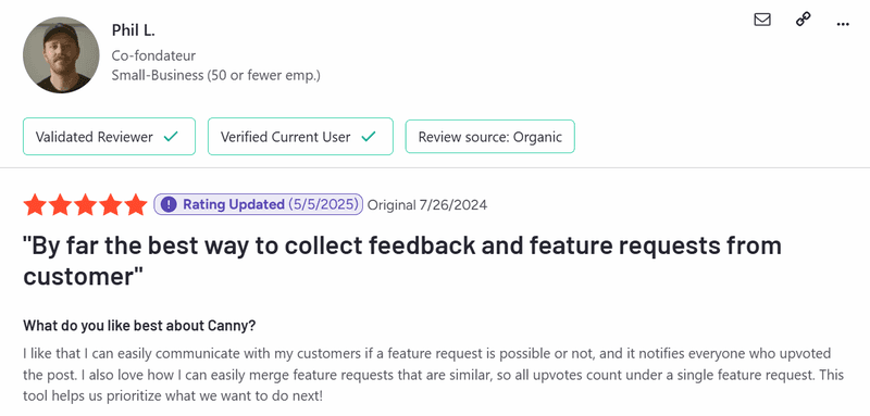 Canny review on G2.