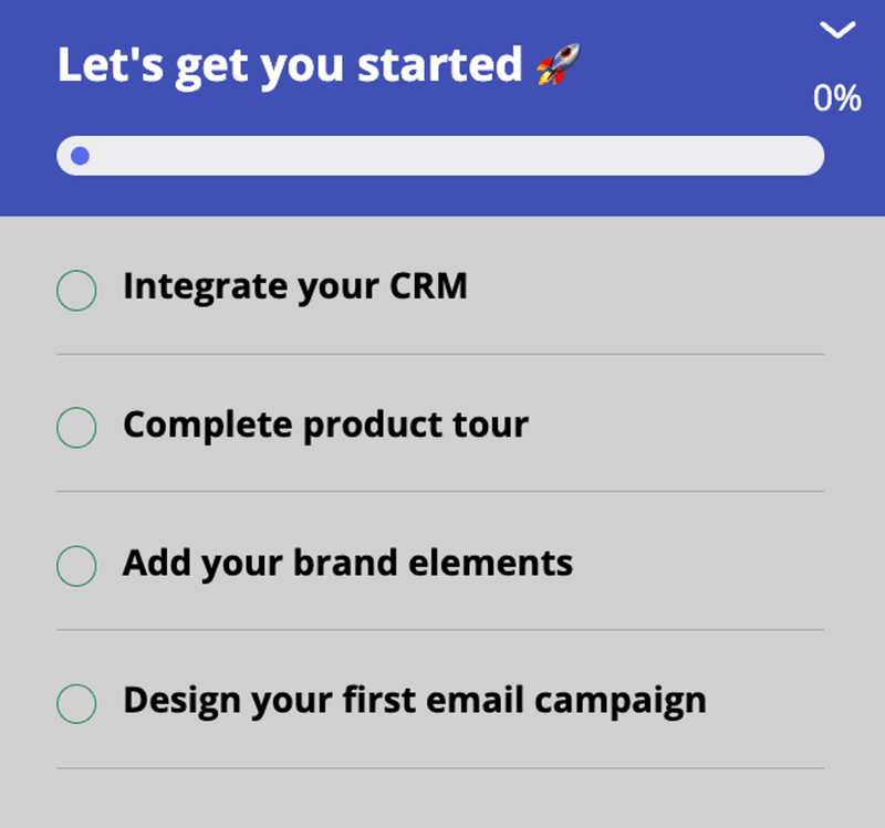 Customer engagement ideas: onboard users with checklists