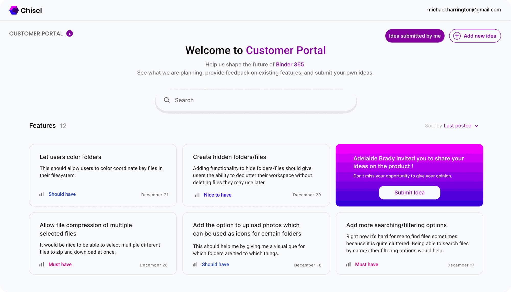 Feedback management tools: Chisel