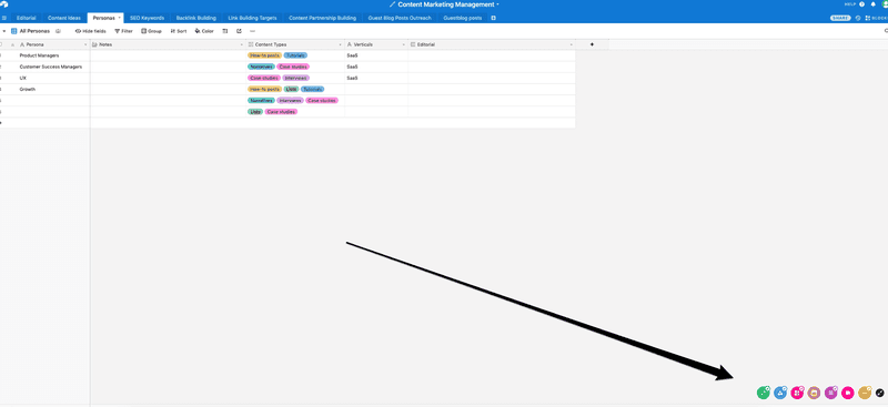 airtable contextual onboarding flow