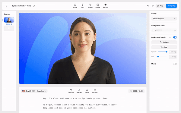 Ai marketing tool for creating video