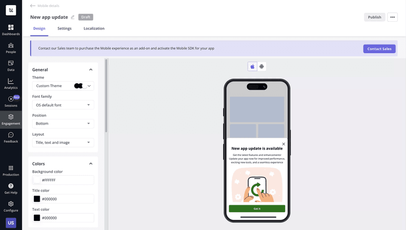 Create slideouts with Userpilot.