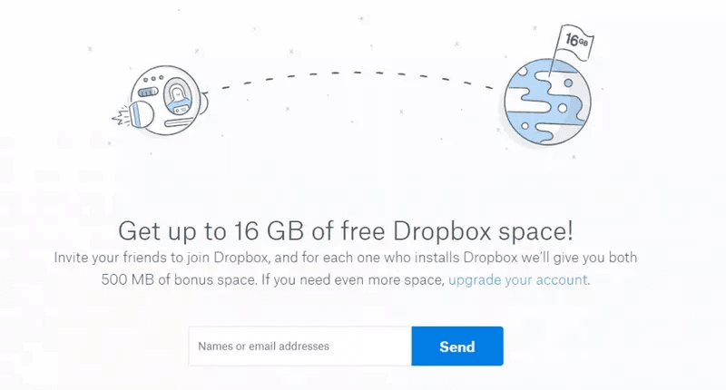 dropbox customer loyalty program