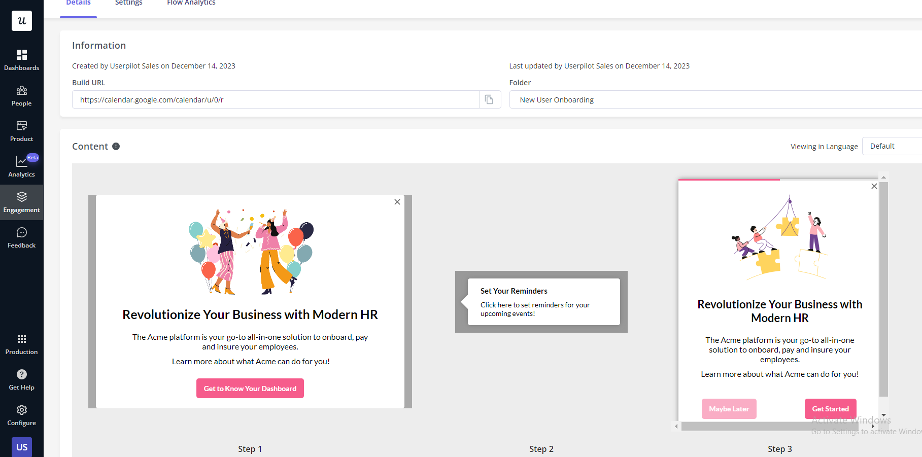 Personalized onboarding can help you address the needs and desires of your users.