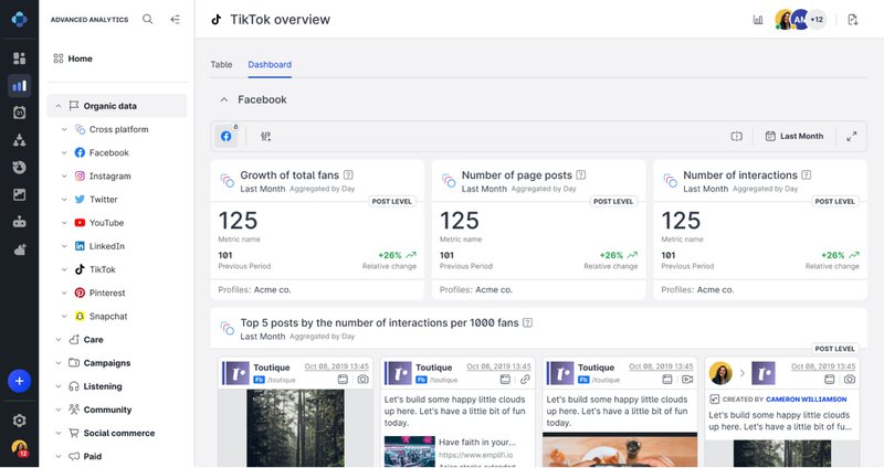 Emplifi marketing analytics tool