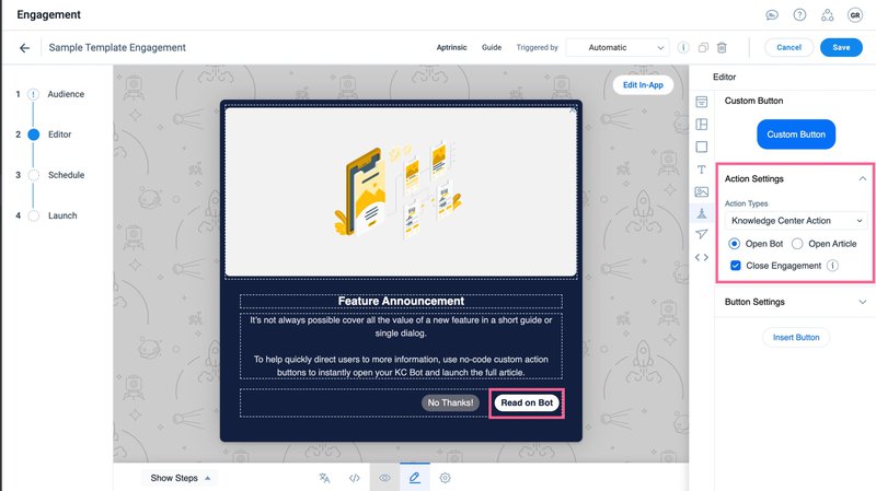 Gainsight PX’s Engagement Builder