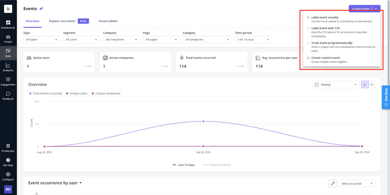 track user activity in web applications via userpilot autocapture