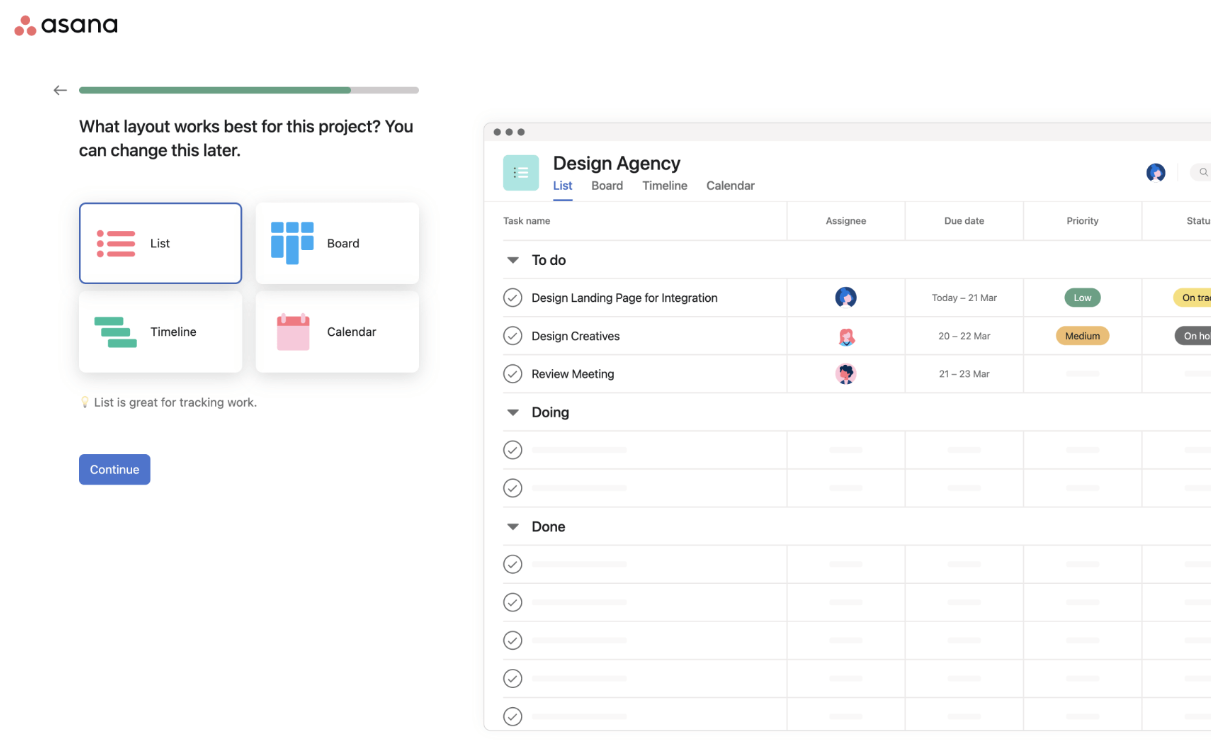Users can choose their ideal layout to enjoy quick time to value.