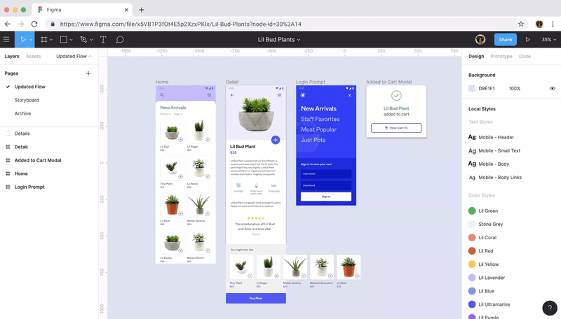 Figma’s interface is one of the best among wireframing tools.
