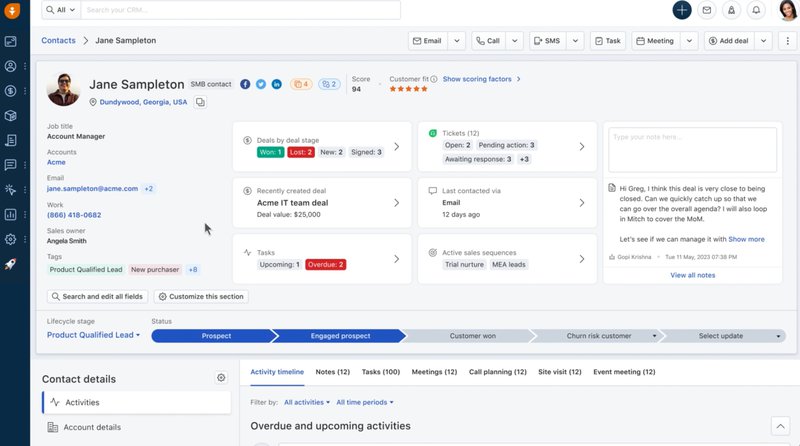 Freshworks retention management dashboard
