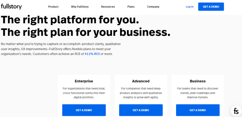 Fullstory-pricing-page-user-behavior-example-Screenshot