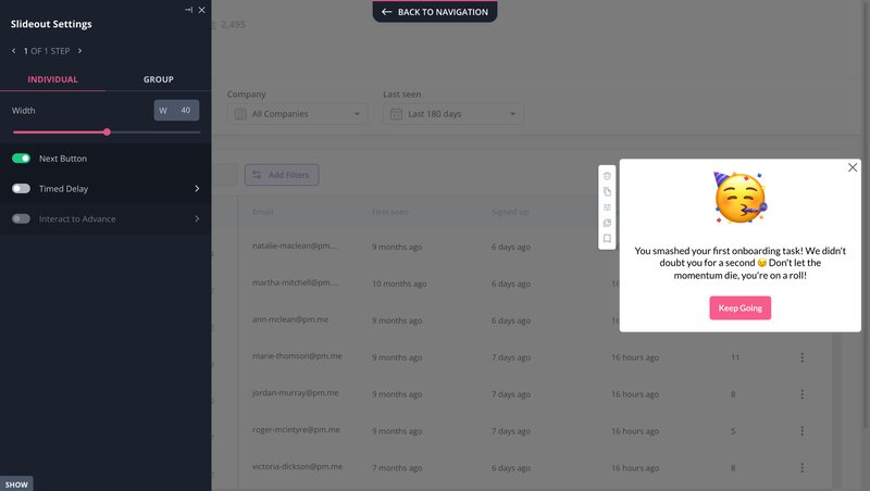An example of gamify in app