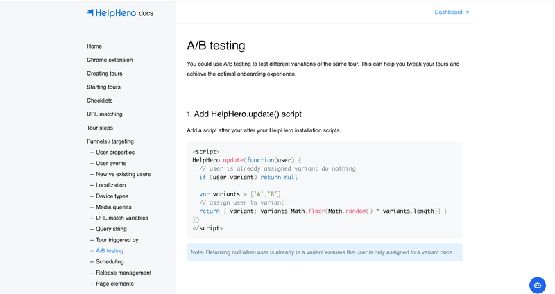 helphero ab testing