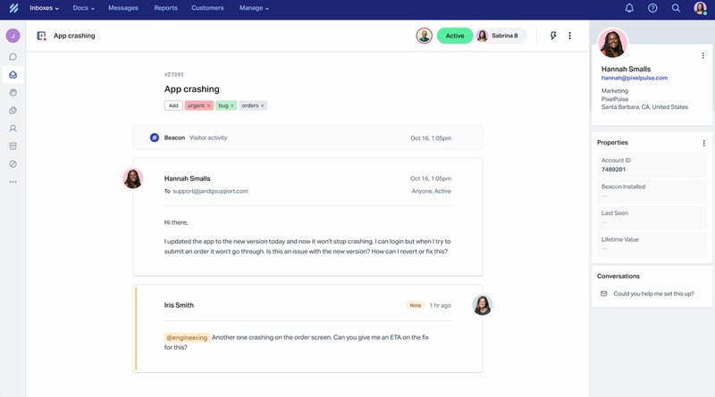 Help Scout retention management dashboard
