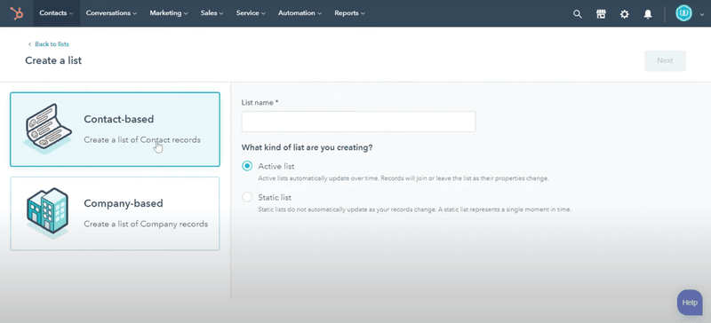 HubSpot analytics customer segmentation