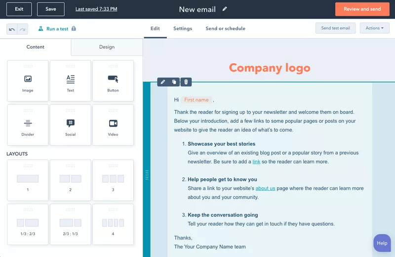 Best customer engagement solution: Hubspot