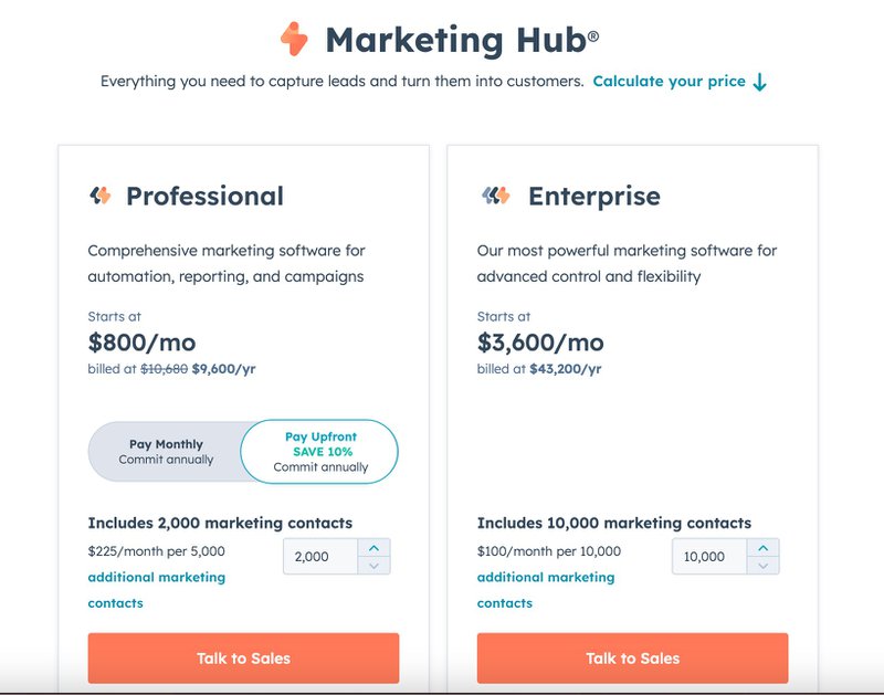 HubSpot-pricing