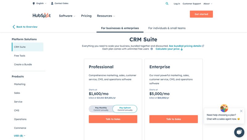 Hubspot pricing