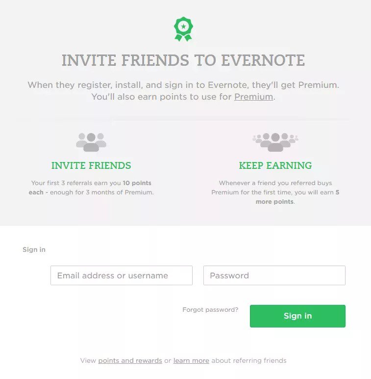 Evernote-loyalty-program
