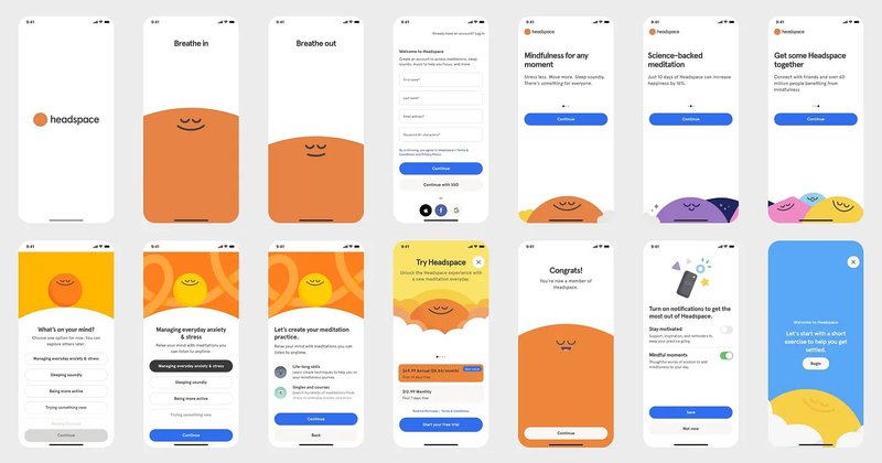 Headspace-onboarding-screens