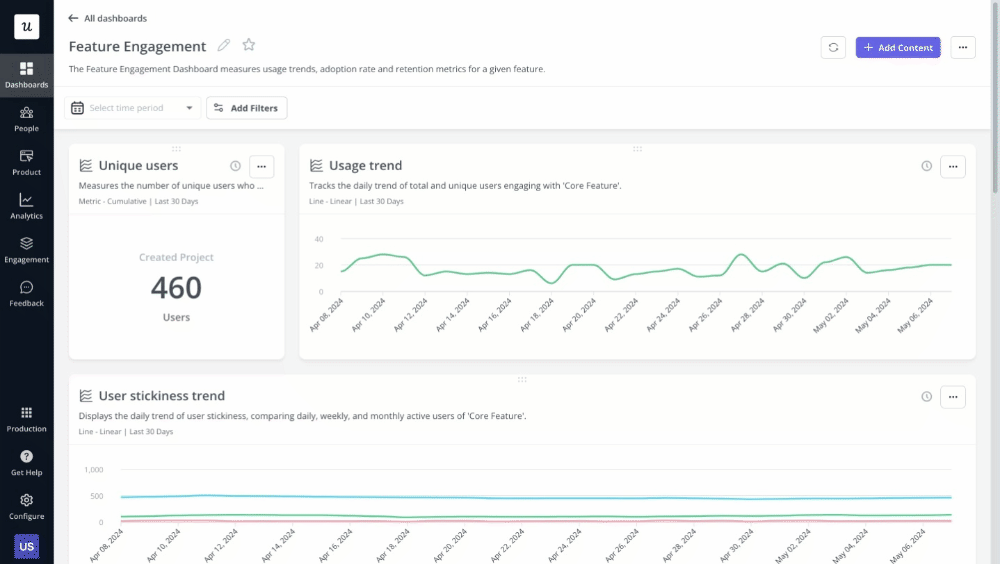userpilot dashboard segmentation