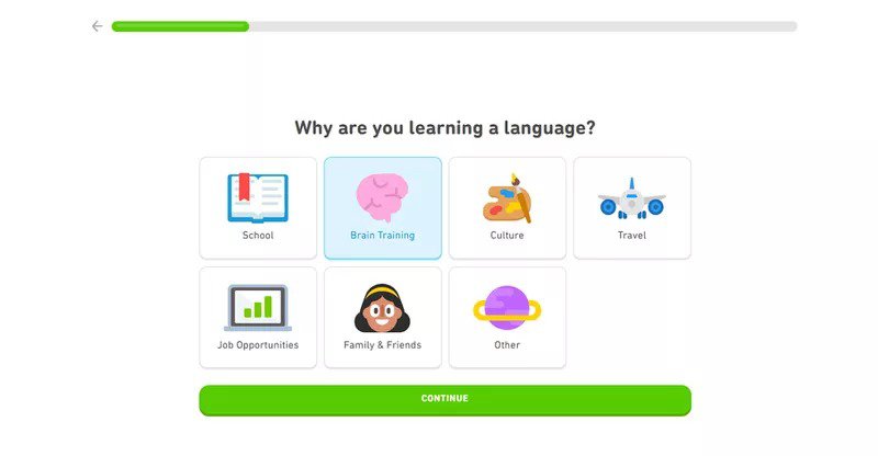 Duolingo-welcome-survey