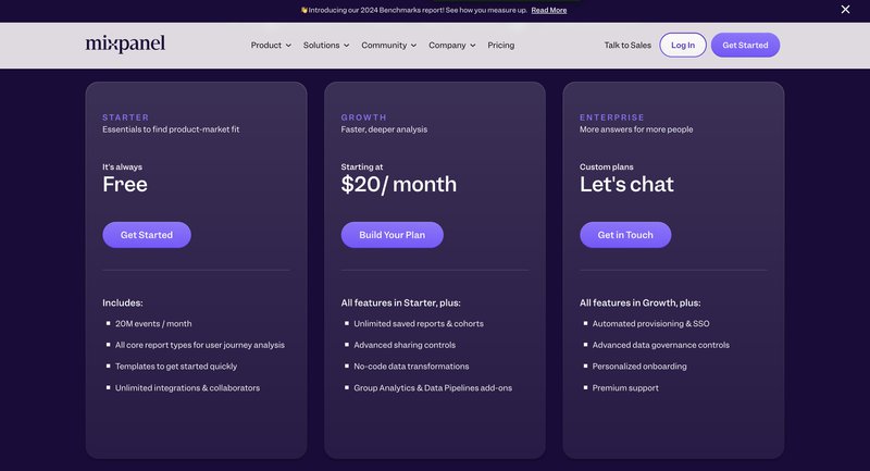 Mixpanel pricing