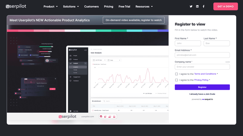 GTM strategy examples: Userpilot 