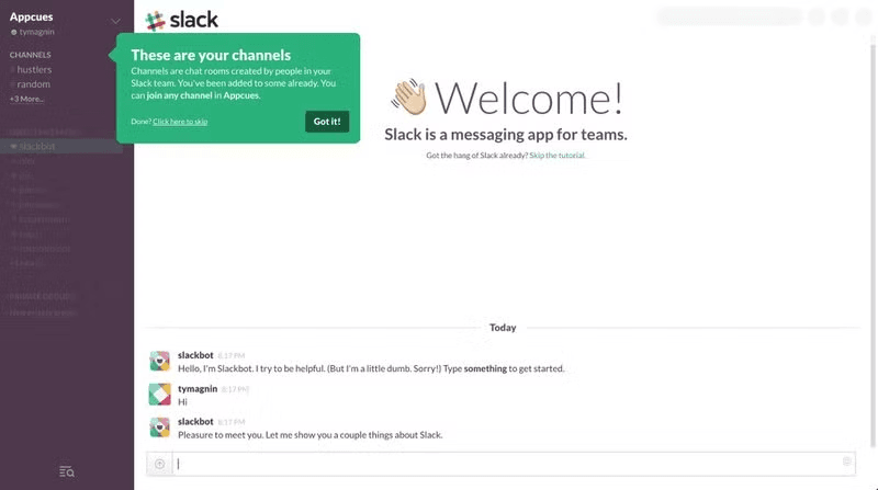 Slack-empty-state