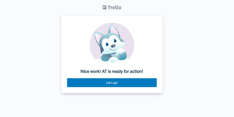 Screenshot of Trello onboarding flow modal.