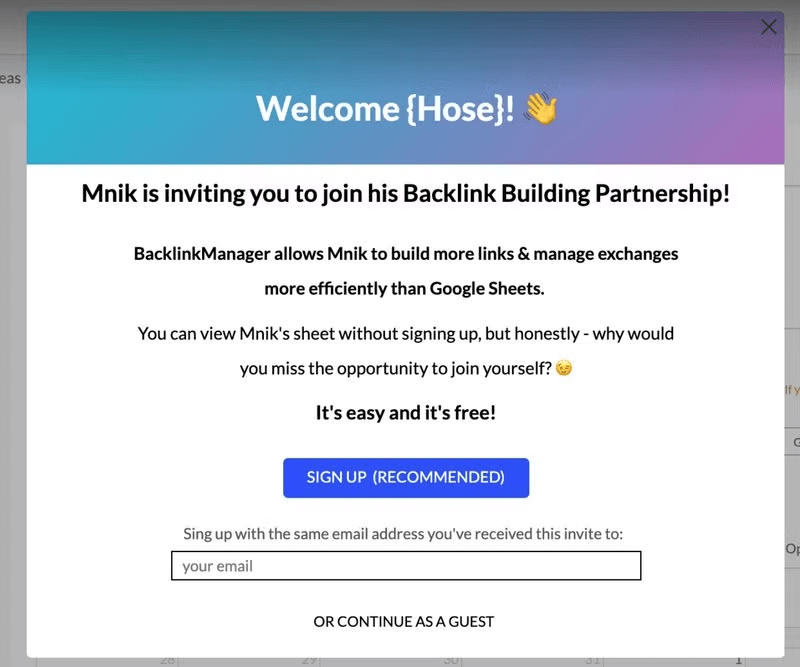 Backlinkmanager-welcome-survey