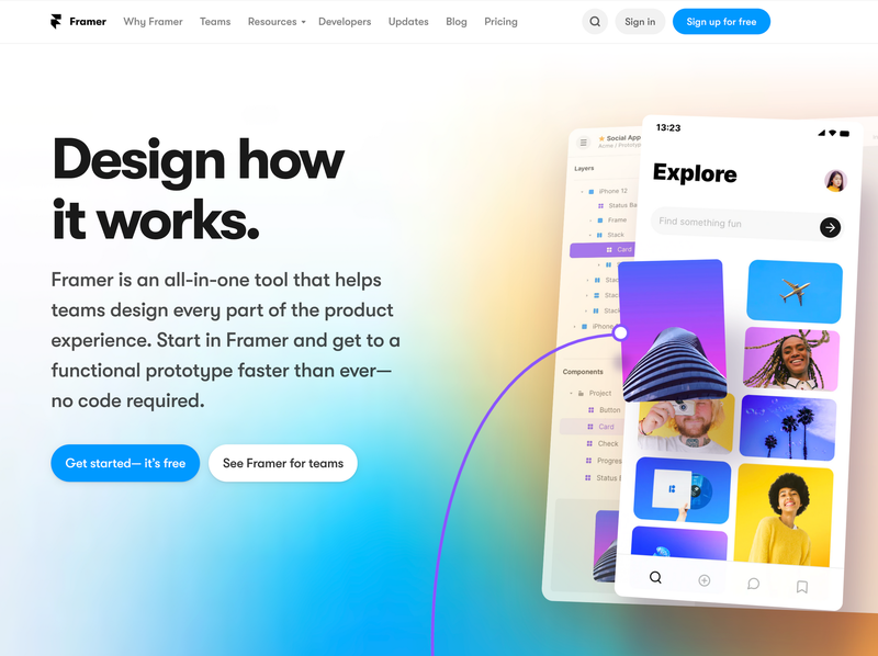 Framer - design how it works