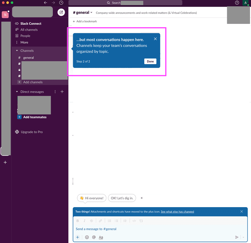Screenshot of Slack tooltip.