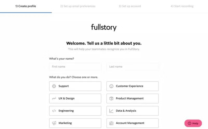 Fullstory-welcome-survey