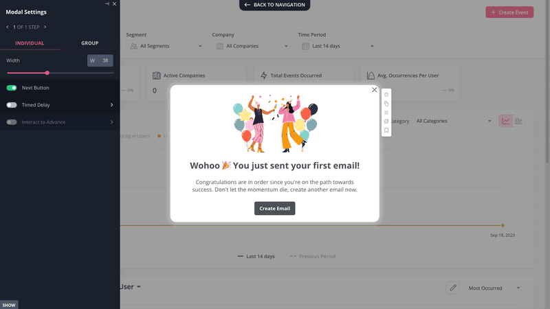 In-app message