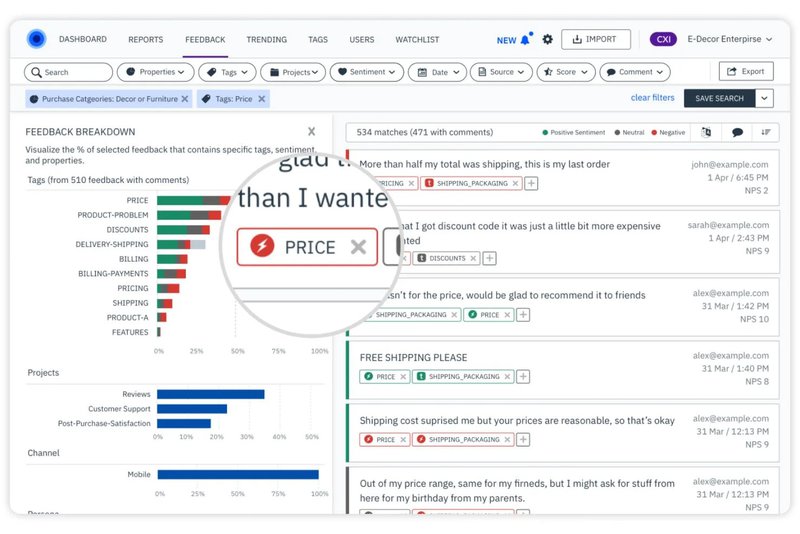 InMoment Feedback Breakdown