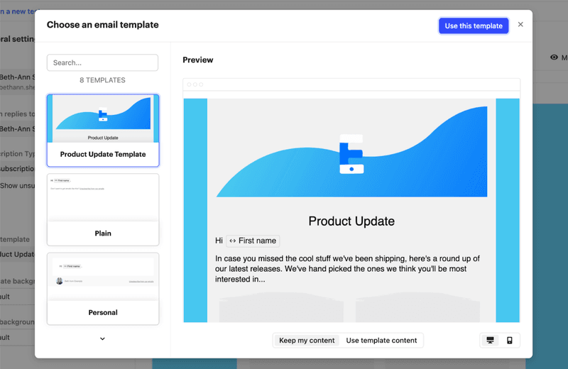 email marketing tools intercom