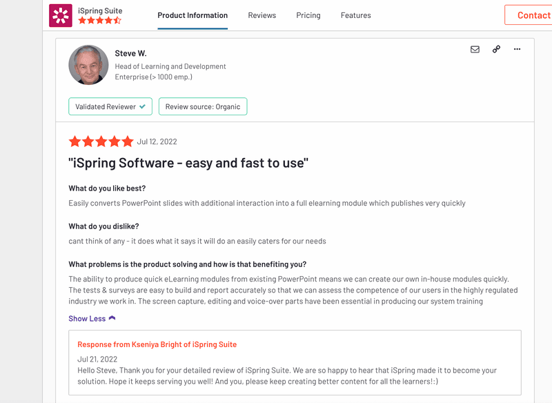ispringsuite review instructional design software
